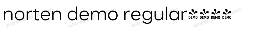 norten demo regular字体转换